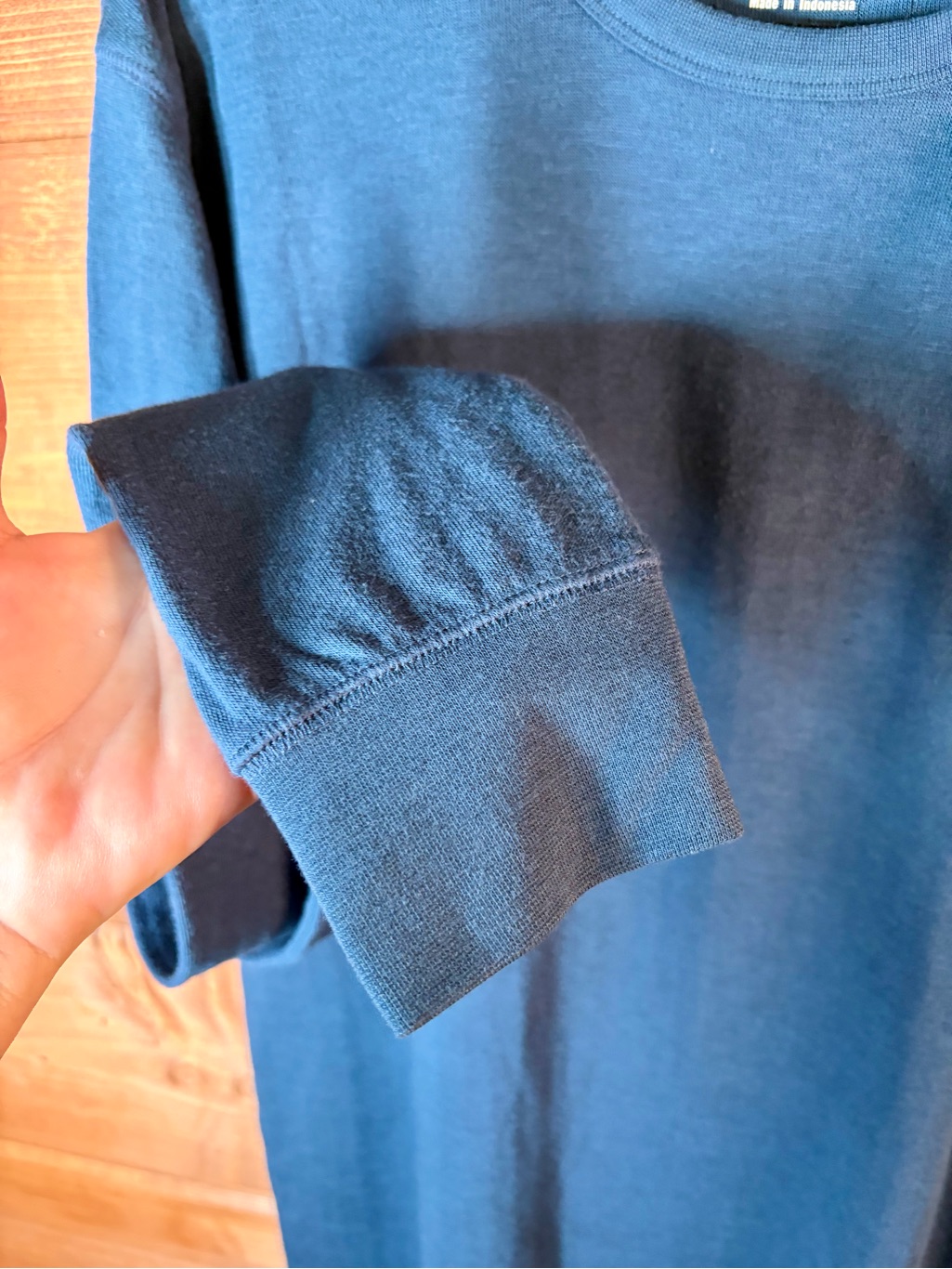 Alpine Design Men's Long-Sleeve Upf 50 Crewneck Tee In Vintage Blue Size Small — image 5 of 8